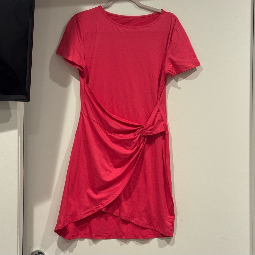 SHEIN Vibrant Pink Mini Dress